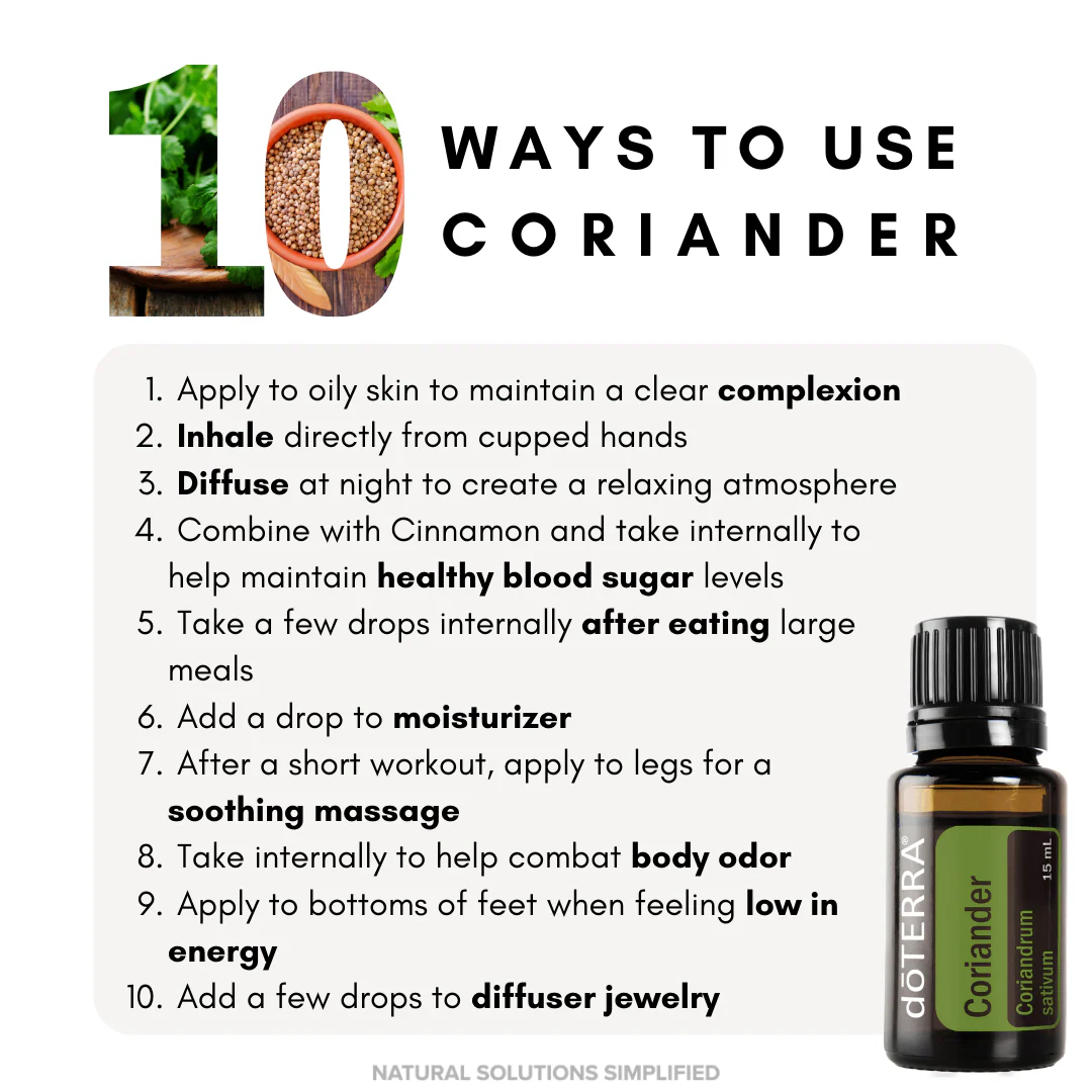 dōTERRA Coriander Essential Oil - 15ml - Image 2