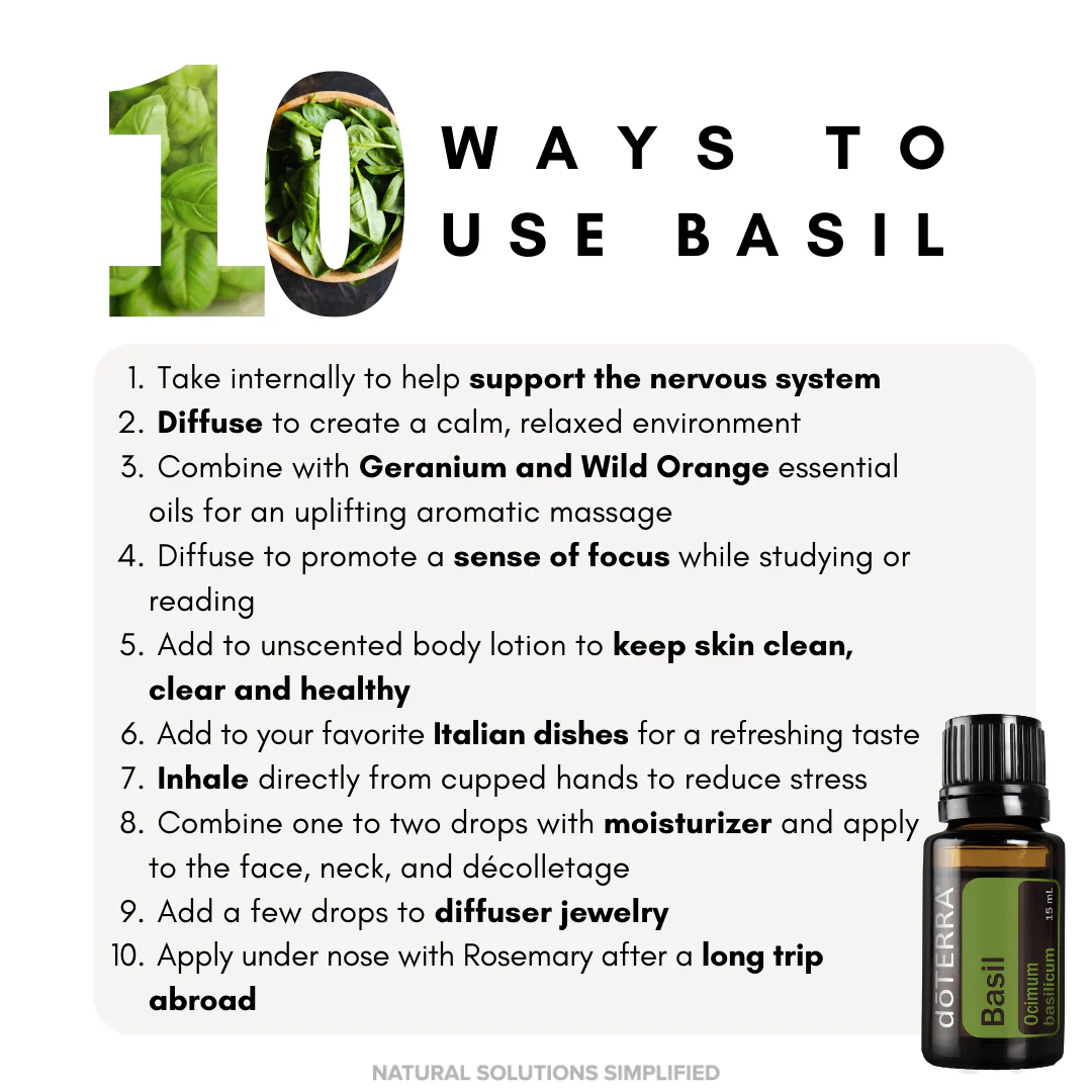 dōTERRA Basil Essential Oil - 15ml - Image 2