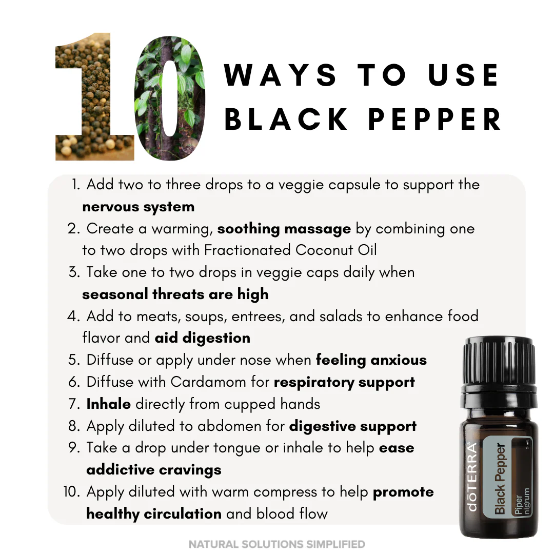 dōTERRA Black Pepper Essential Oil - 5ml - Image 2