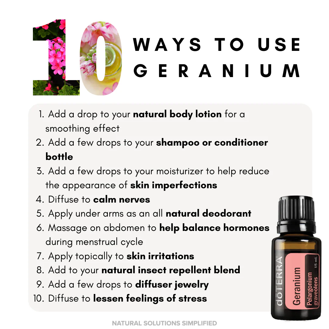 dōTERRA Geranium Essential Oil - 15ml - Image 2