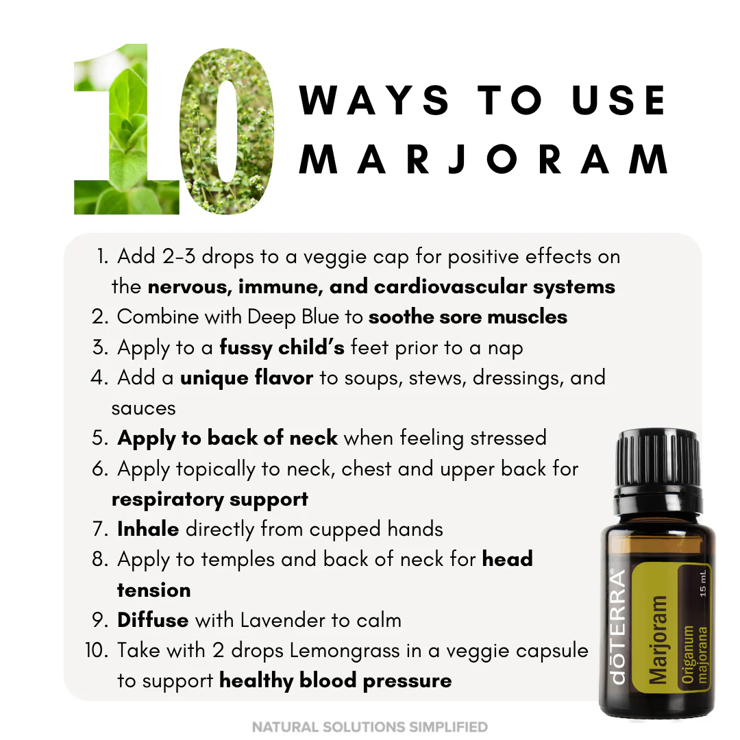 dōTERRA Marjoram Essential Oil - 15ml - Image 2