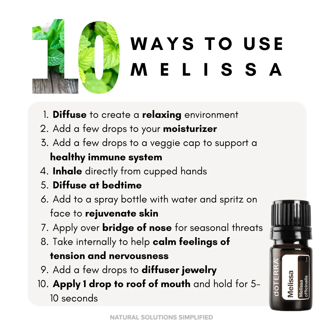 dōTERRA Melissa Essential Oil - 5ml - Image 2