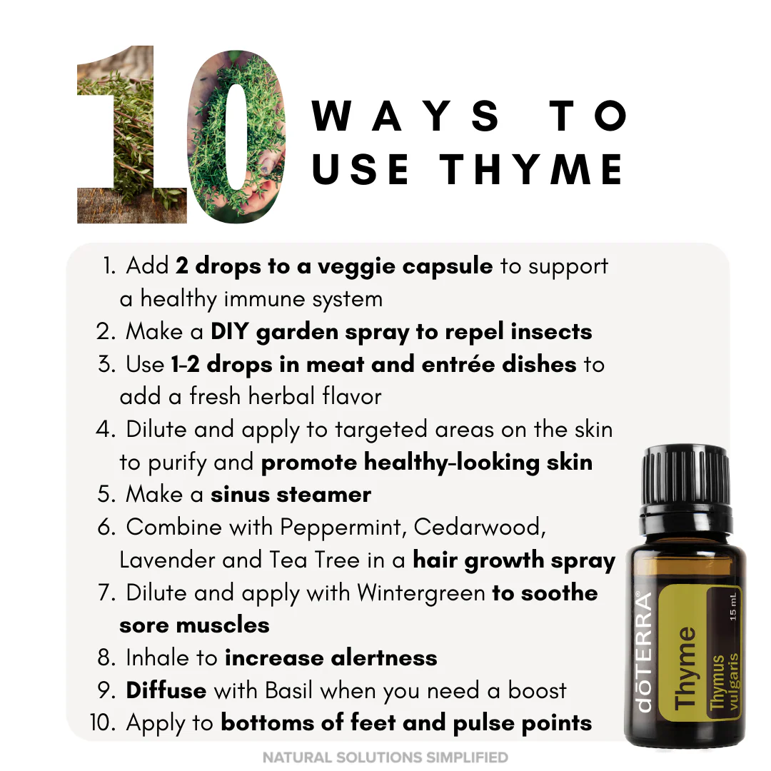 dōTERRA Thyme Essential Oil - 15ml - Image 2